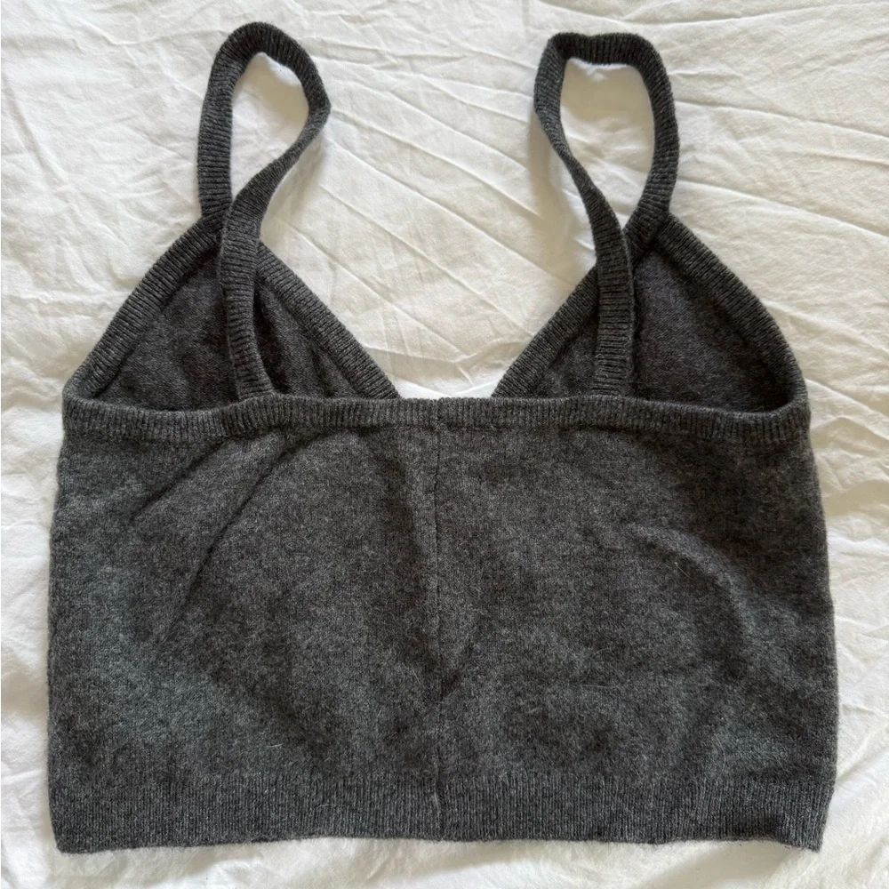 Charcoal Knit Bralette Top - Picture 3 of 3